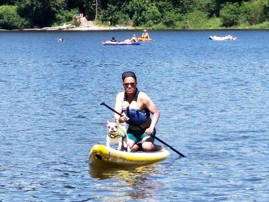 Paddleboarding at Deep Lake, July 19, 2020.