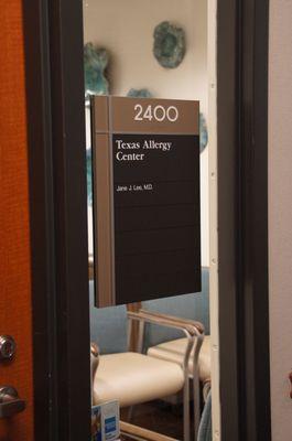 Texas Allergy Center. Suite 2400.