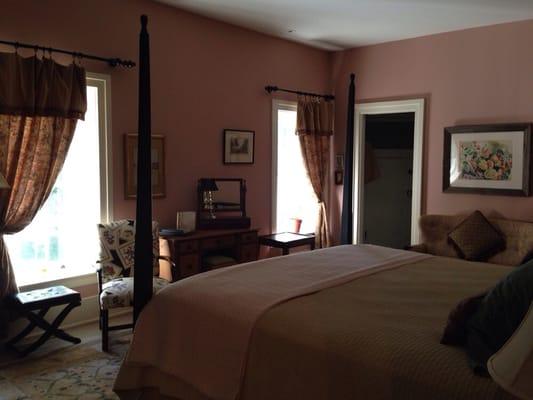 One of the guest rooms