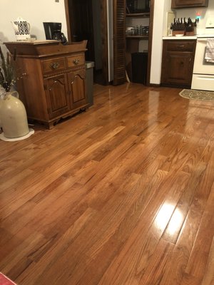 Josh blended my existing hardwood to the new hardwood. Two local flooring companies said could not be done.