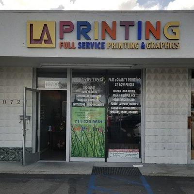 LA Printing Front Door