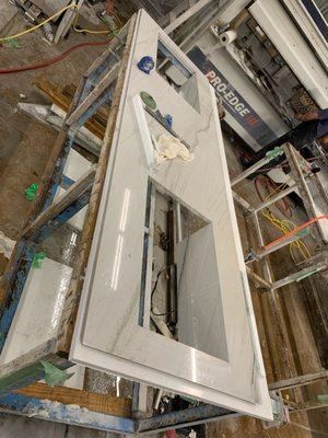 Fabricating a Custom Countertop with Integral Sinks