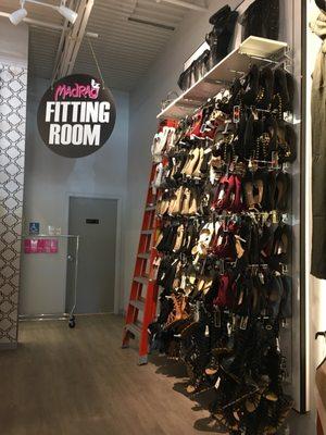 Shoes and fitting room