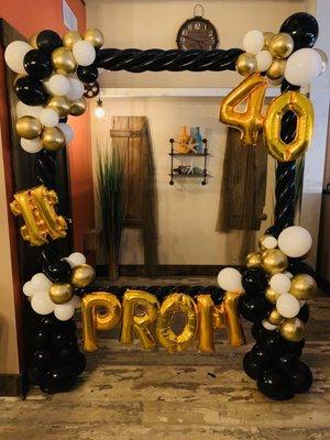 Yep! She turned 40 and the gave her a Prom Party!