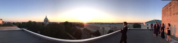 Sunset on the roof top