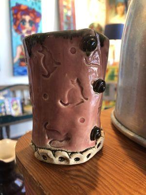 Handmade "kitty" vase! $8