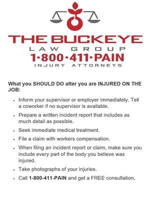 What you Should Do after you are injured on the job