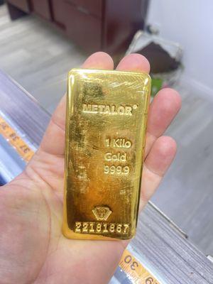 1kilo pure gold bar