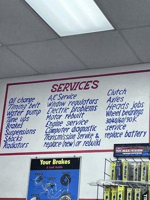 Services they specialize in