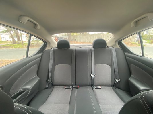 Spacious back seat