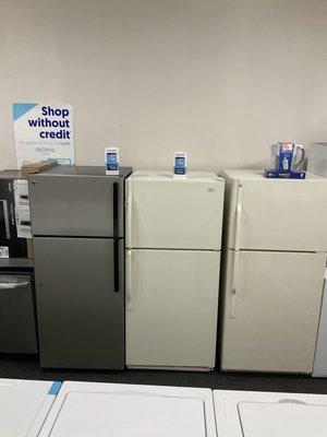 Lightly used garage refrigerators .