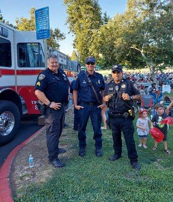 Taking care of kids ,at kids fair