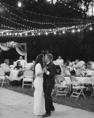 Outdoor reception at Rowan Oaks. Leeds,Alabama wedding venue.