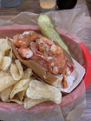 Lobster roll, the best one in Maine