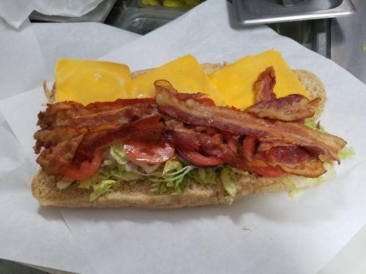 BLT Sub w/cheese!