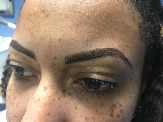 Permanent makeup eyebrows