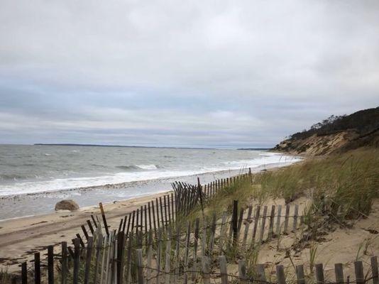 The beach access