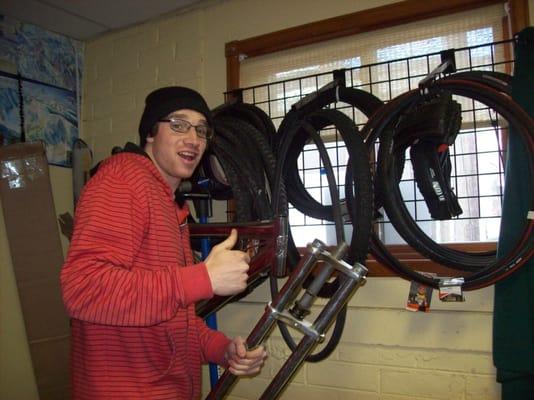 Come visit us for all your bike and ice needs! Service with a smile and a thumbs up!