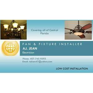 Installing Fan & Fixture (Orlando/Clermont/Kissimmee/Winter Park)
 We install fans and fixtures for a low cost.