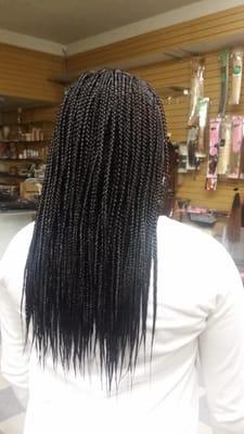 Bra strap length single braids