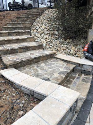 Natural Stone Stairs