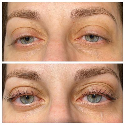 Lash lifting and tinting