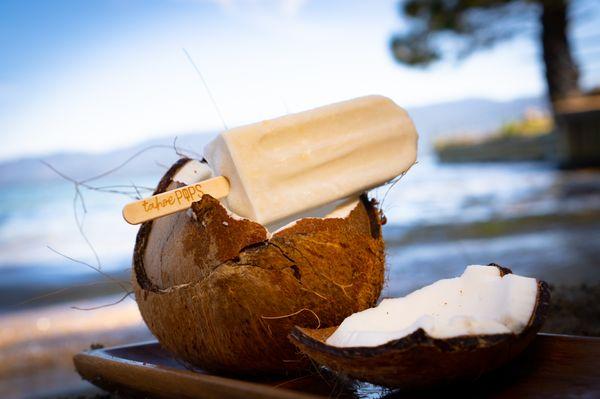 Toasted Coconut popsicle