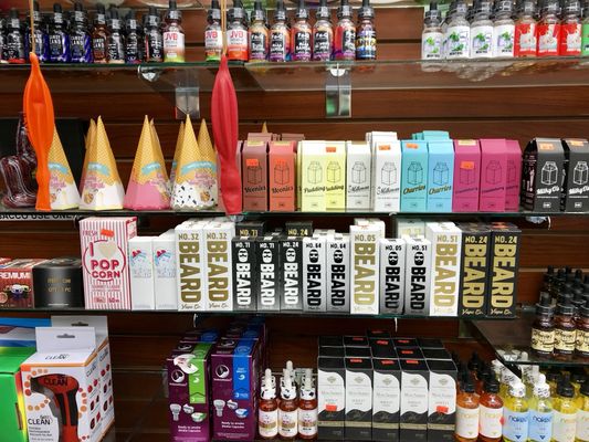 Wide variety of top branded ELIQUIDS.