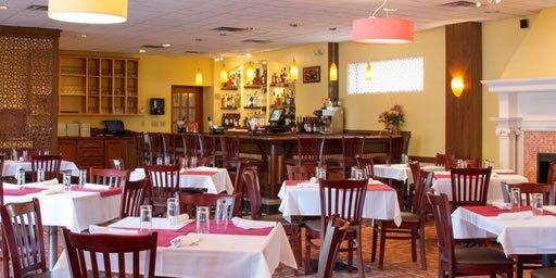 Bar and dining room at Holi Bedford