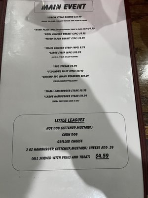 New Menu