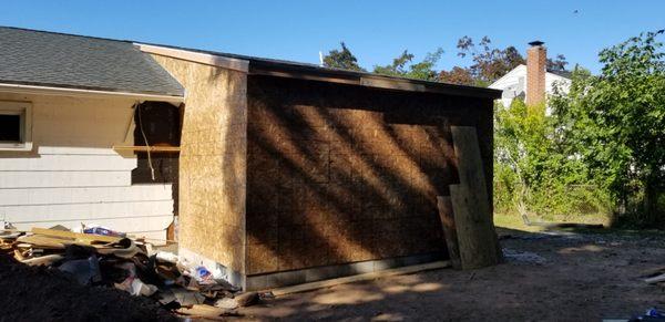 These are the final shots of the kitchen addition.