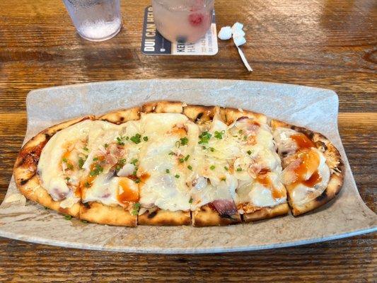 Bbq chicken flatbread so good!