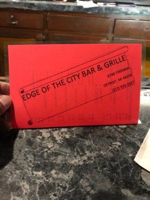 EDGE Of The City Bar & Grille