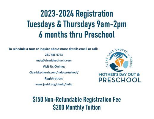 Registration is open for the 2023-2024 school year!! All classes! Email us for additional information or to schedule a tour!