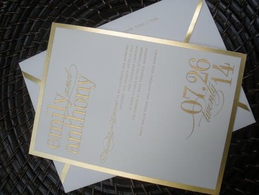 Wedding Invitation by Vera Wang/William Arthur