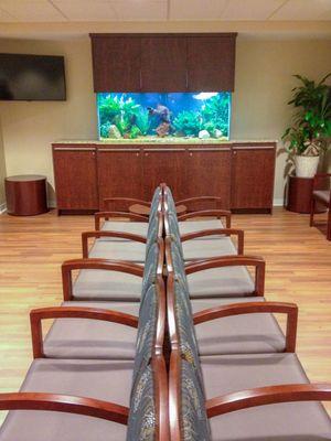 Commercial Fish Tank with Custom Cabinetry, Rutherford New Jersey