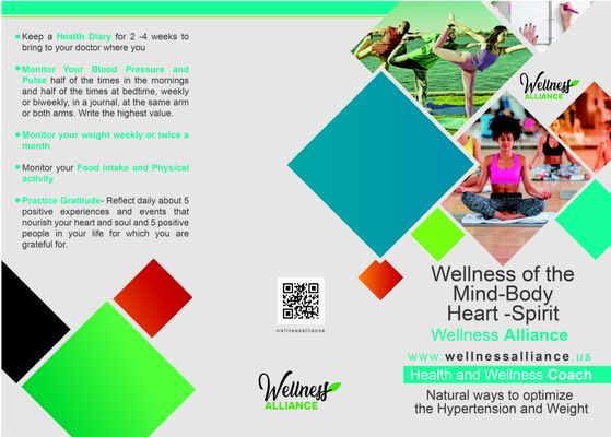 Wellness Brochure on hypertension and Weight Balance