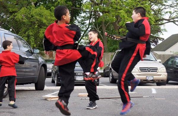 Taekwondo Demo at local street fair