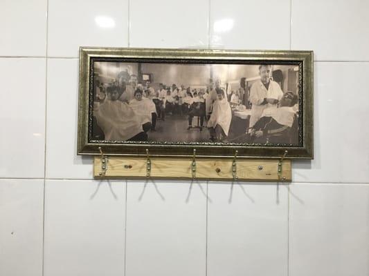 Avi's dad at his barbershop in Dushanbe 30 years ago