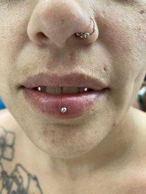 Snake Eyes Ashely piercing