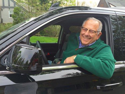 Bob Miller at the wheel of SilverStreak