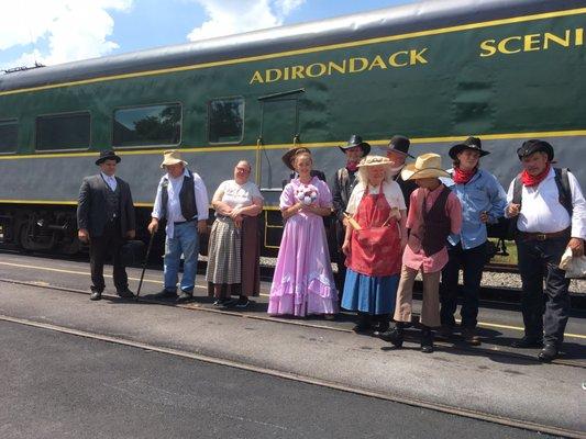 Some of the characters on the train ride