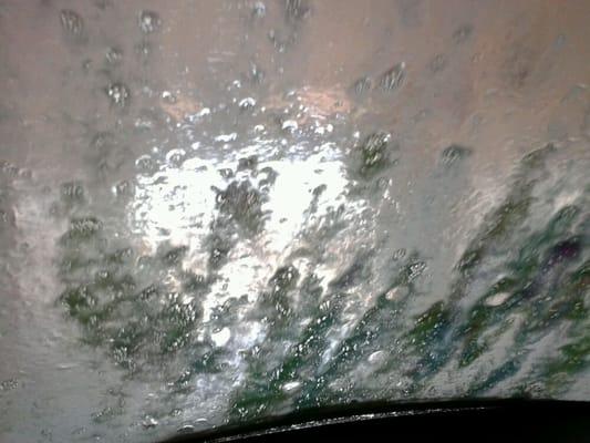 Car wash - soapy.