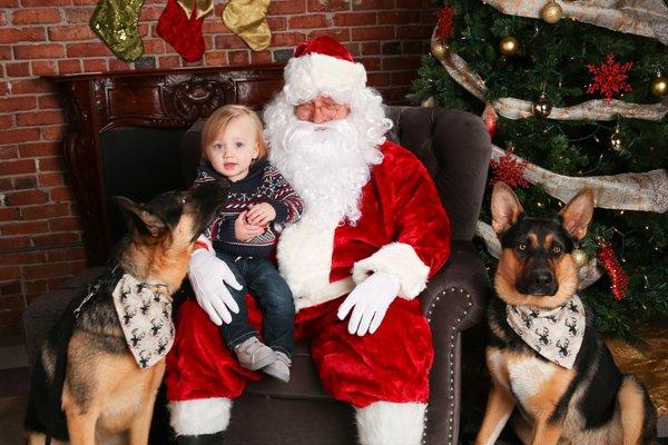 Santa Pic with pet