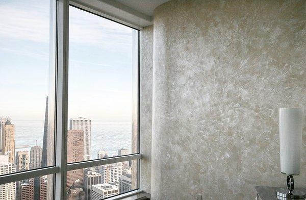 Interior plaster work done in a private residence at the Trump International Hotel & Tower Chicago.