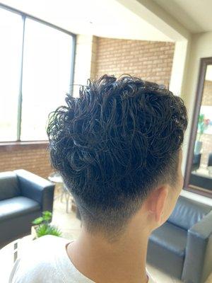 Men's haircut & perm