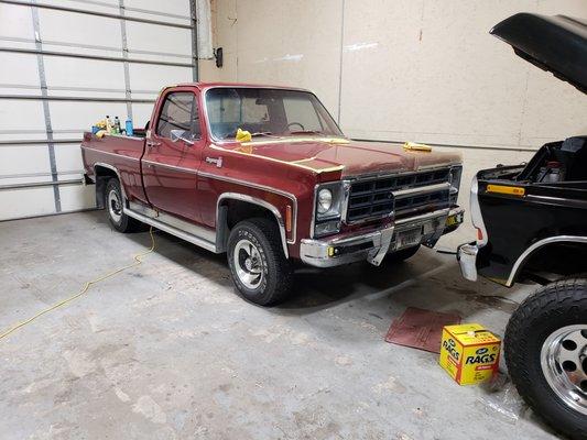 Paint restoration on 1979 Chevy with 40k original miles