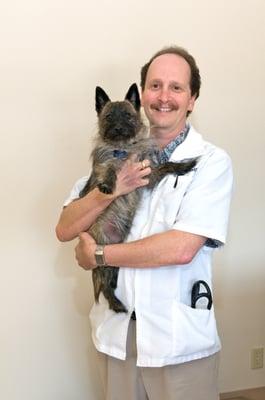 Dr. Wolf and one of our AVVC patients!