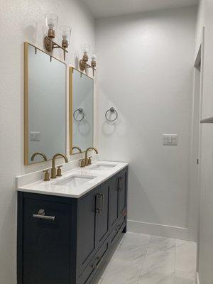 Garage to bedroom conversion bathroom