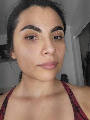 Brow lamination + henna tint